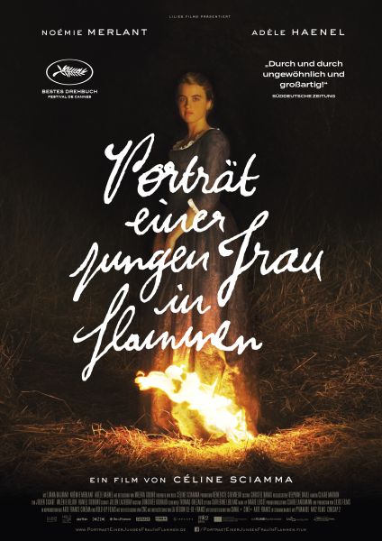 Porträt einer jungen Frau in Flammen (Kinoposter)